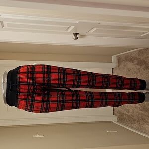 Tripp NYC Plaid Red Thermal Leggings